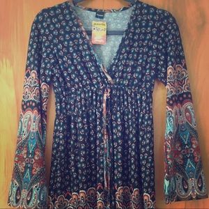 Bohemian sweater dress